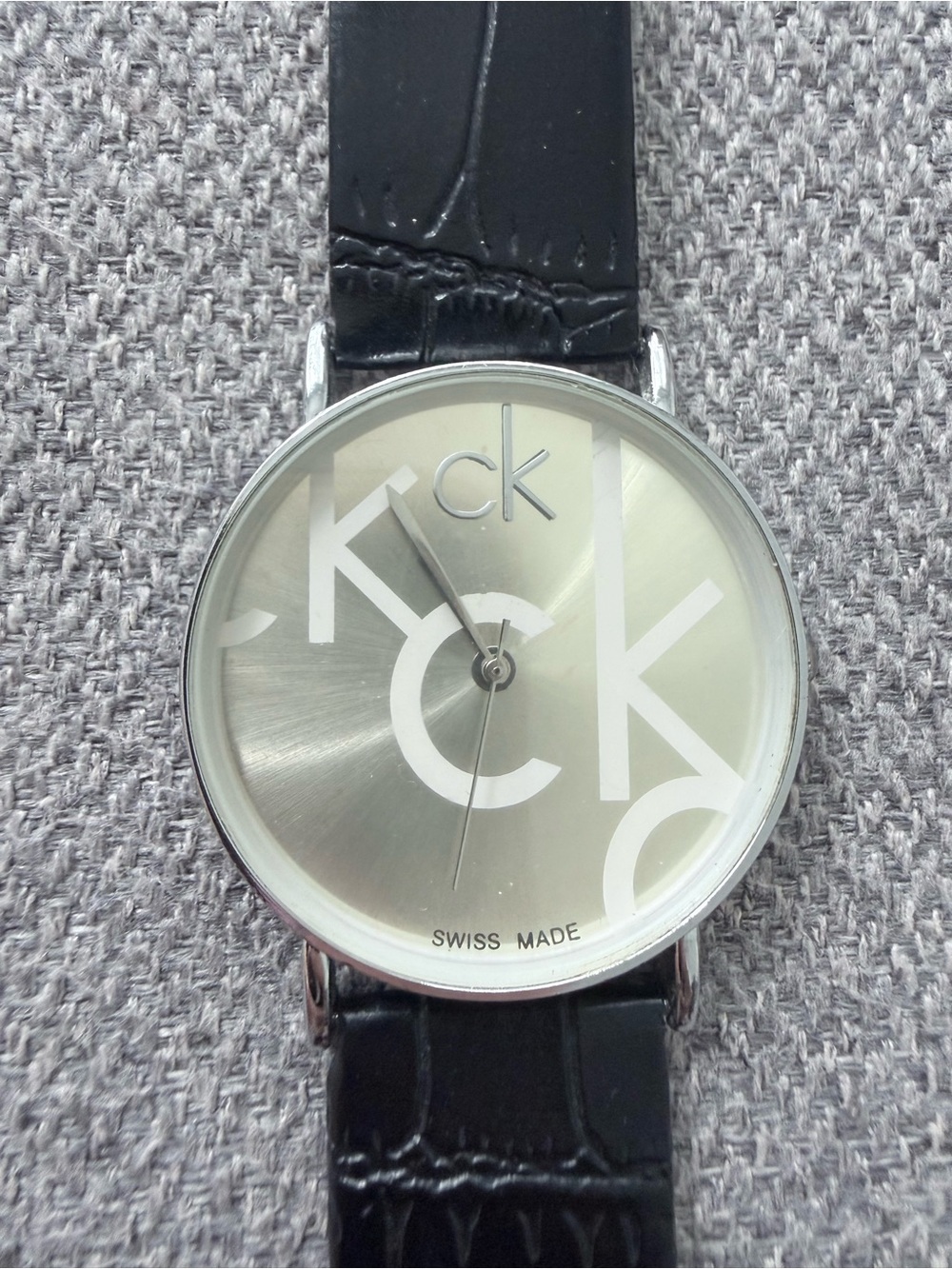 Calvin Klein CK Swiss Made Leather Watch 1738